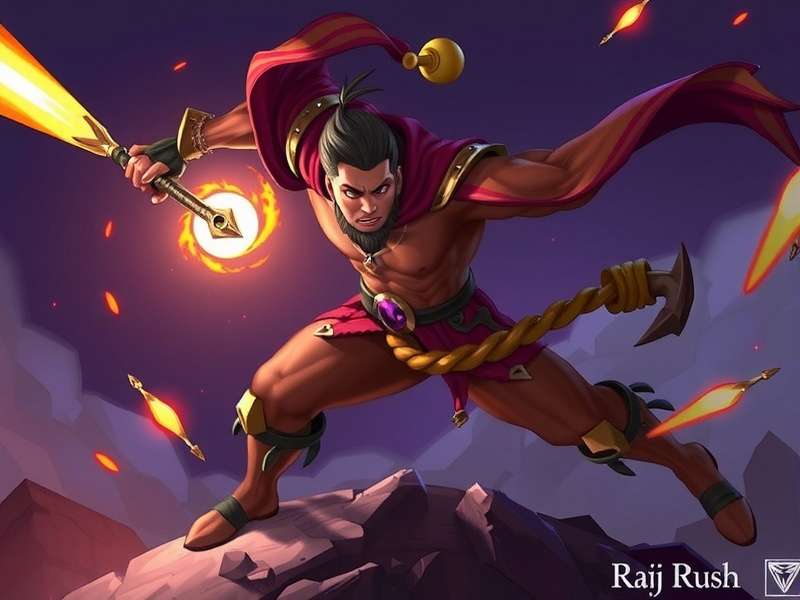 Raj Rush Heroic Game Cover Art Raj Rush Heroic Game Cover